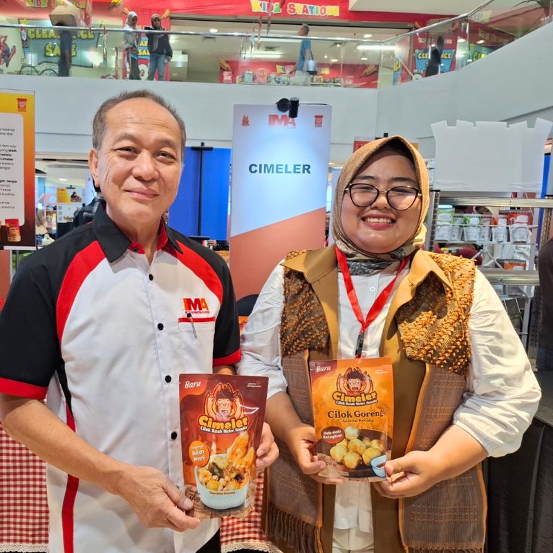 Produk Cimeler dipamerkan bersama mitra di pusat perbelanjaan