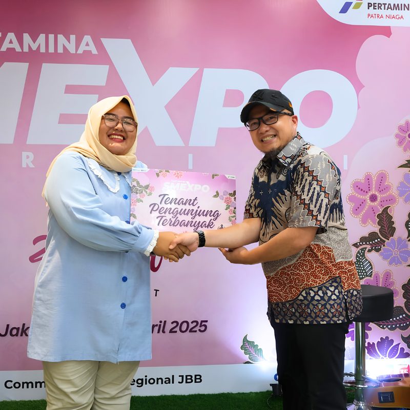 Penghargaan Tenant Pengunjung Terbanyak Pertamina SMEXPO 2025